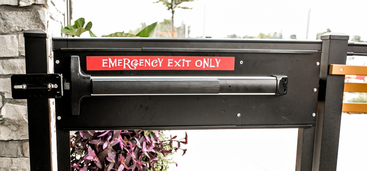emergency push bar installation in Fair Oaks